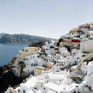 Santorini iPhone wallpaper