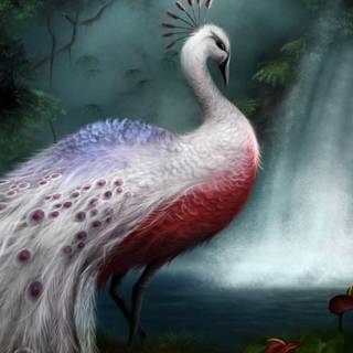 Peacock art wallpaper