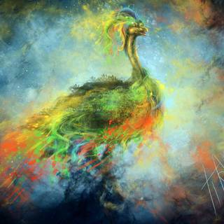 Peacock art wallpaper