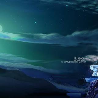 Blue Leo wallpaper