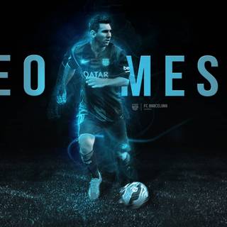 Neon Messi wallpaper