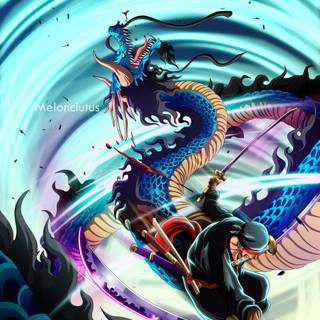 Zoro vs Kaido wallpaper