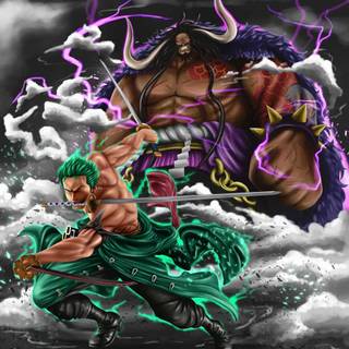 Zoro vs Kaido wallpaper
