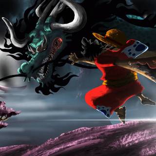 Zoro vs Kaido wallpaper