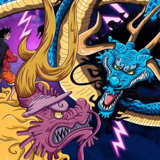 Zoro vs Kaido wallpaper