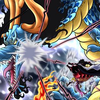 Zoro vs Kaido wallpaper