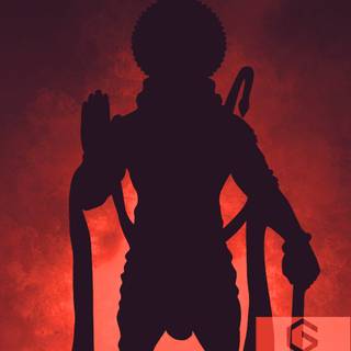 Hanuman Shadow wallpaper