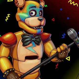 FNAF Glamrock Freddy wallpaper