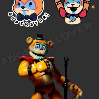 FNAF Glamrock Freddy wallpaper