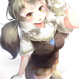 Eastern Wolf Kemono Friends wallpaper