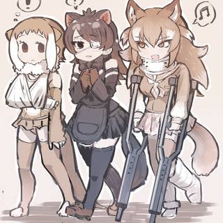 Eastern Wolf Kemono Friends wallpaper