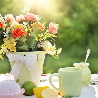 Summertime flowers wallpaper