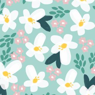 Summertime flowers wallpaper