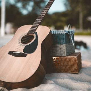 Acoustic guitar players wallpaper