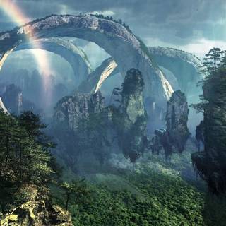 Rainforest fantasy world wallpaper