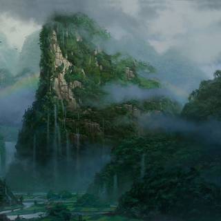 Rainforest fantasy world wallpaper