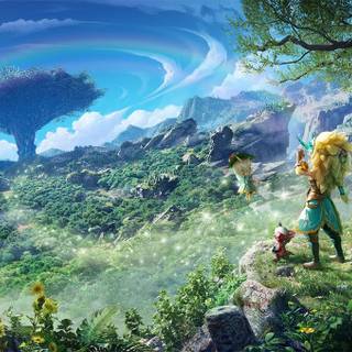Rainforest fantasy world wallpaper