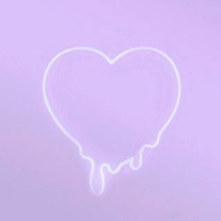 Pastel lavender heart wallpaper