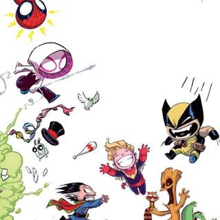 Cute superhero wallpaper