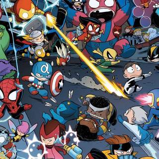 Cute superhero wallpaper