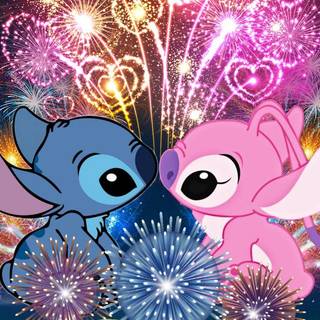 Angel and Stitch wallpaper