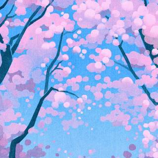 Kawaii spring PC wallpaper