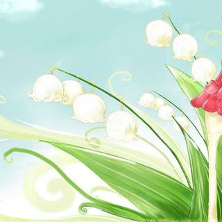 Spring cartoon desktop wallpaper