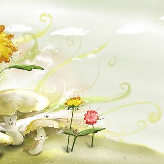 Kawaii spring PC wallpaper