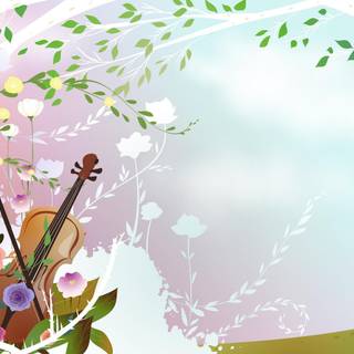 Spring cartoon desktop wallpaper