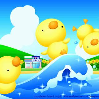 Spring cartoon desktop wallpaper