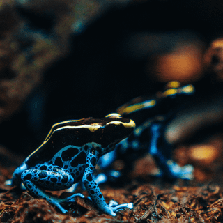 Blue frog wallpaper