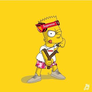 The Simpsons drip wallpaper