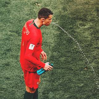 Ronaldo drip wallpaper