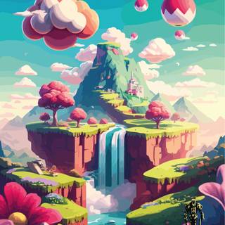 Nintendo spring iPhone wallpaper