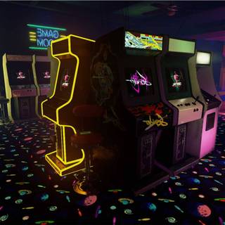 Arcade machine minimal wallpaper