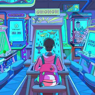 Arcade machine minimal wallpaper