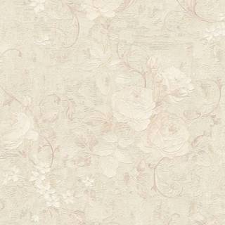 Beige flowers wallpaper