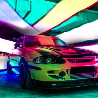 RGB cars wallpaper