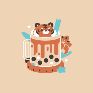Tiger boba wallpaper