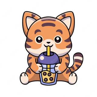 Tiger boba wallpaper