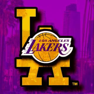 Los Angeles Lakers logo wallpaper