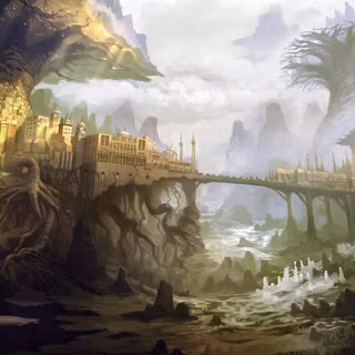Illustration fantasy world 4k wallpaper