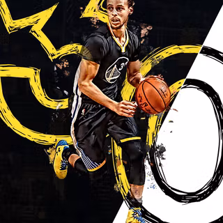 Steph Curry basketball iPhone wallpaper