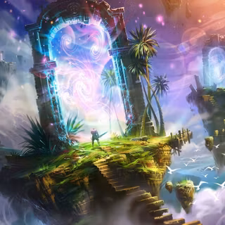 Illustration fantasy world 4k wallpaper