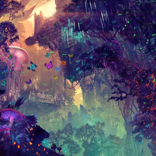 Illustration fantasy world 4k wallpaper