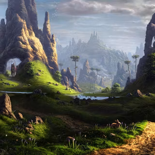 Epic high fantasy wallpaper