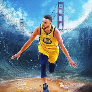 Steph Curry basketball iPhone wallpaper