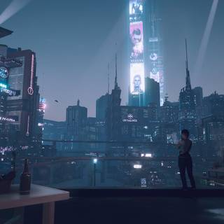 Cyberpunk ultrawide wallpaper