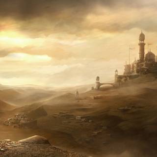 Desert City wallpaper