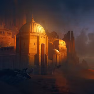 Desert City wallpaper